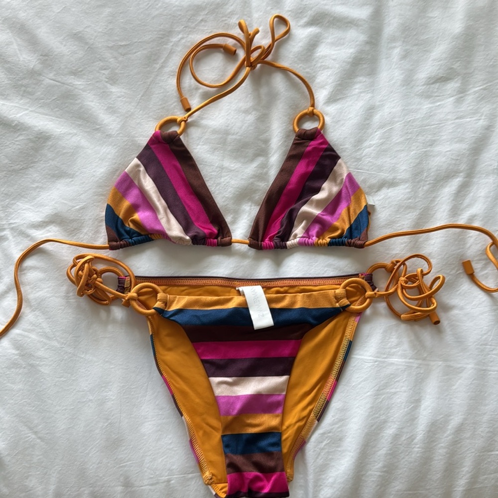 Zimmerman striped triangle bathing suit - Picture 3 of 3